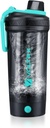 VOLTRX Shaker Flaske, Gallium USB C Oppladelig elektrisk proteinblander, Shaker Cups for protein og måltid erstatningshaker, BPA gratis, laget med Tritan, 24oz