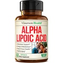 Alfa Lipoic Acid – høy potens 650 mg ALA Supplement for nerve og hjerne helse, antioksidant støtte og sunn aldring hjelpemiddel – Vegan & ikke-GMO – sterkere enn Alpha Lipoic Acid 600 mg – 60 kapsler