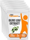 BulkSupplements.com Olive Leaf Ekstrakt pulver - Herbal Supplement, Antioksidant kilde, Olive Leaf pulver - Glutenfri, 750 mg per servering, 1kg (2,2 lbs) (Pack of 5)