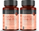 renclinica høy styrke Ginkgo Biloba 30.000mg x 180 tabletter (2 flasker av 90) - 6 måneders forsyning - 5 ganger styrken av konkurransedyktige produkter