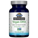 Garden of Life Omega 3 Vegansk DHA Supplements Dr. Formulert Vegansk DHA, 400 mg DHA og 90 mg DPA i Triglycerid Form fra en enkelt kilde, Omega 3 Supplement for kvinners og menns helse, 30 Softgels