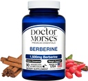 Doctor Morse Berberine Supplement 1500mg, Berberine HCI med Ceylon Cinnamon, Extra styrke formel, laget i USA i en FDA-Registrert, NSF-sertifisert fasilitet, 90 kapsler
