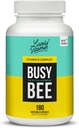 LIVLIG VITAMIN CO. Opptatt Bee - Biologisk tilgjengelig Vitamin B-kompleks med kolin - Energi - Stress - Brain Fog - Mental Klarhet - oksidativ skade - Dairy Soy Glutenfri - 180 Vegankapsler