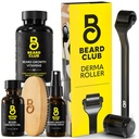 The Beard Club Derma Roller & Essential Beard Kit - Skjegg Roller, Skjeggolje, Skjegg Spray, Skjegg vitaminer