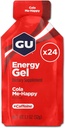 GU Energi Original Sports Ernæring Energi Gel, Vegansk, Glutenfri, Kosher og Dairy-Free On-the-Go Energi for enhver trening, 24-Counte, Cola Me-Happy