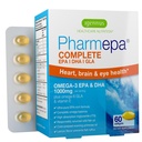 Igenus Pharmepa Komplett EPA 668mg & DHA 334mg Omega-3 Fatty Acids 1000mg, IFOS-sertifisert, RTG Form, høy styrke Fish Oil Plus Omega-6 & 9 fra GLA Aften Primrose Olje, Lemon Flavor, 60 Softgels
