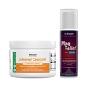 Jigsaw Health Bundle | Adrenal Cocktail, 60 Services (Jar) og MagRelief, 5 Ounces (Lotion)