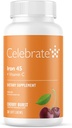 Feire vitaminer Jern Supplement med vitamin C - 45mg jern, 60mg vitamin C, Bariatric vitaminer for WLS pasienter, vertikal erme og gastrisk bypass kirurgi - Cherry, 30 myk Chews