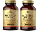 Solgar Yeast-Free Selen 200 mcg - 250 tabletter, pakke med 2 - Støtter antioksidant og immunsystem helse - ikke-GMO, Vegan, Glutenfri, Dairy Free, Kosher - 500 Total Services