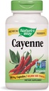 Naturens måte Cayenne 40 000 SHU Potens, 180 vegetariske kapsler, pakke med 2