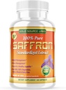 Safran Extract Supplement - 88,25 mg kapsler med standardisert .3% Safranal Extract Plus ren safran pulver, 60 maksimal styrke vegetariske piller - Premium aptit og øyesupplement