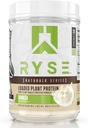 RYSE lastet planteprotein - Vanilla - 20 g naturlig vegansk plantebasert protein pulver fra pea, Chickpea & Barley Rice - ingen kunstige farger, flavors eller søtningsmidler - 20 serveringer