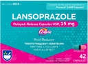 Rite Aid Lansoprazol 15 mg - 42 kapsler, syrereduserende forsinket release kapsler USP, Heartburn Relief og syre Reflux, opp til 24 timers relief