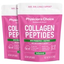 Collage Peptides pulver - Hydrolysert Protein (type I & III) - Digestive Enzymer - Keto kollagen pulver for kvinner og menn - hår, hud, ledder og treningsgjenvinningshjelp - Gras Fed, ikke-GMO - Two-pack