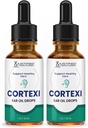 Riktige Laboratories (2 Pack) Cortexi øredråper Cortexi sunn Eardrum olje støtter sunne øre Premium blanding av essensielle oljer 2 flasker