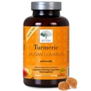 Ny NORDIC Turmeric Curcumin Gummies, sukkerfri, 300 mg gurkemeie Supplement for menn og kvinner, støtter normalt funksjonelle ledd, kne, skulder, mango orange, 60 greve
