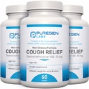 P Puregen Labs Cough Relief for voksne Dextromethorphan HBr 15mg | 8-Hour, ikke-Drowsy, Long-Lasting Bronchial Suppressant | Ages 12+ | Sammenlign med Robafen og Robitussin - 3 Pack | Total 180 Softgels