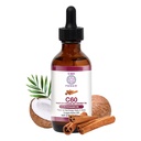 C60 Power Cinnamon Flavored C60 i organisk MCT kokosolje - naturlig wellness støtte for menn og kvinner, 99.99% ren sublimert C60, fremmer energi, mental klarhet, & Stamina - 2 floz flaske