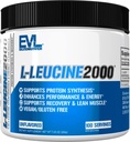 Evlution Nutrition L-Leucine 2000 - Protein Syntese, Recovery & Muscle Support - ytelse og energi - 2000mg L-Leucin - Glutenfri & Vegan - Uslavored kosttilskudd pulver - 100 serveringer