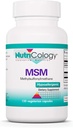 Nutrikologi MSM Supplement - Felles støtte, Metylsulfonylmetan, for hårvekst, hud og negler, 500 mg vegetariske kapsler - 150 greve