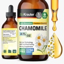 BIO KRAUTER Kamille Tinktur - Kamille Ekstrakt - Supplement for avslapning og ro - alkohol og sukker gratis - Vegan Drops 4 Fl.Oz.