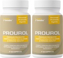 Prourol Patentert PROBIOTIC Supplement for urinhelse, Blader støtte, immunforsterkning, hyppig urinasjon relief, UTI helse, naturlige ingredienser, daglig generell helse støtte-2 flasker - 120 teller