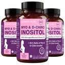 Intimere Rose Myo-Inositol & D-Chiro Inositol Blend - 40:1 Blandeforhold - kvinners daglige wellness støtte - vitamin D & Ashwagandha, 3 flasker