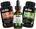 Oregano olje organisk flytende dråper og rense kapsler - organisk olje av Oregano dråper tinktur ekstrakt, Candi rense detox - Caprylsyre, Wormwood svart valnut & Cloves Kapsler