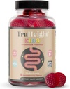 Truweight Kids Prebiotic & Probiotic Gummies Alder 2+ (Strawberry Flavor) Todlere & Kids Alle Naturlig Gut Helse, Digestive Enzymer & Pensum Relief Supplement - Pediatric Anbefalte vitaminer