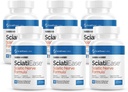 SciatiEase Sciatic Nerve Helse Støtte Supplement - Nerve Støtte Formula med AlphaPalm, Pea, vitamin B Kompleks, Alpha Lipoic Acid 300 mg - 6 flasker
