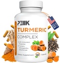 Turmerisk curcumin med svart pepper og Ashwagandha - høy absorpsjon Ultra Potent Turmeriske Supplement med 95% Curcuminoids, BioPerine & Ashwagandha - Turmeriske kapsler for felles støtte 90 kapsler