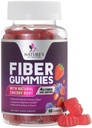 Fiber Gummies for voksne 4g - Prebiotic Plant Basert Fiber Gummy Supplement for Digestive helse & regelmessig støtte, Daglig Prebiotic Supplement støtter Gut Helse for kvinner og menn, Vegan - 60 Gummies