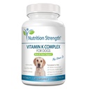 K-vitamin for hunder - K1 & K2 (MK4 + MK7) + vitamin D3 for bein helse, hjerte støtte og kalsium absorpsjon - Avansert formel for sterke ledd, muskel og immun støtte - 120 tabletter