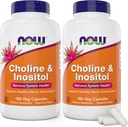 Nå Choline & Inositol, 180 Vegetariske kapsler (Pack of 2)
