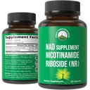 Nikotinamid Riboside NR Supplement. NMN Alternativt NAD Supplement + Niacinamid For NAD + Nivåer som vi alder. Tredjeparts testet, ikke-GMO, Glutenfri, Vegan NR vitamin kosttilskudd for kvinner og menn