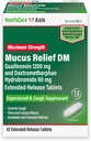 HelseCareAisle Guaifenesin 1200 mg Dextromethorphan Hydrobromid 60 mg Extended Release Tabletter - 42 greve - Mucus Relief Forventning og Cough Suppressant Formulert for brystkongesjon Relief