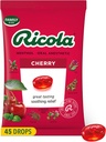 Ricola Cherry Throat Drops, 45 greve, Daglige Drops For Delicious Throat Forfriskning, Oral Anestetisk, naturlig flavored