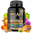 Shilajit Supplement med sjø Moss, Ashwagandha, Tongkat Ali - Shilajit ren Himalayan Organic Fulvic Acid Capsules - 90 Count