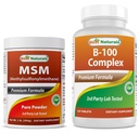 Best Naturals MSM Powder & B-100 Kompleks