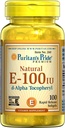 Puritan Pride Vitamin E-100 iu 100% naturlig 100 Softgels