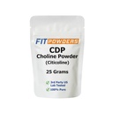Citikolin pulver, CDP Choline pulver ren med Scoop, ikke-GMO, kognitivt kosttilskudd for minne og læring (25 gram)