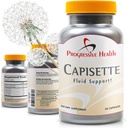 Capisette vanntetthetsstøtte - Reduserer Swollen føtter, ankler og ben - Redusere svette og væskeholdenhet fra Edema. Inkluderer: Kalium, Dandelion Root, og mer kosttilskudd (60 kapsler)