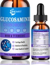 Glukosamine Chondroitin flytende dråper 2000mg, Liposomal Glukosamine Chondroitin MSM, Chondroitin & Glukosamin Næringstilskudd w/Turmeric Extract, Hyaluronsyre, Quercetin & Bromelain