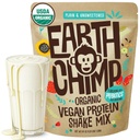 EarthChimp Organic Vegansk Protein pulver - med probiotika - ikke GMO, Dairy Free, Non Whey, Plant Basert Protein pulver for kvinner og menn, Glutenfri - 52 Serveringer, 64 Oz (Plain & Unsweeted)