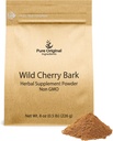 PURE ORIGINALE INGREDIENTS Wild Cherry Bark (8 oz) Ikke GMO, Ingen fyllstoffer eller tilsetningsmidler