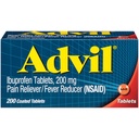 Advil 200 mg belagte tabletter 200 ea (pakning med 3)