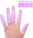 Povihome 10 Pack Finger Ermebeskytter Silikon Tommelbeskytter for artritt Basketball Mallet Finger Trigger Finger Corn Blister