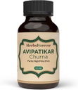 Herbsforever Avipatikar Churna  Ay Ayurvedic Herbal Supplement for Digestive Support & Gut Helse | Non-GMO, Vegan | Tradisjonell formel | 100 GMS