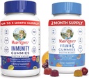 MaryRuth Organics Elderberry Gummies for Immun Support (Sugar Gratis) & Vegan Vitamin C Gummies Bundle | Støtter immunfunksjon | Formula for å støtte generelle helse for voksne og barn
