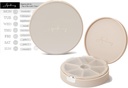 7 Sammenligninger Pill Case, Pill Box, Daglig Pill Organizer, Reisepill Organizer, Medisinering Organizer, Tilpassbar Pill Dispenser med etikett klistremerker (Pearl Cream)